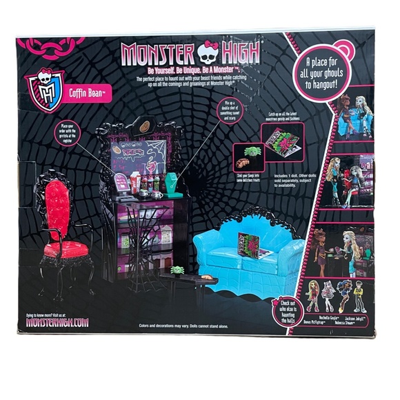 Monster High The Coffin Bean Cafe Playset, a coffee shop-themed Brand NEW! - Picture 8 of 10